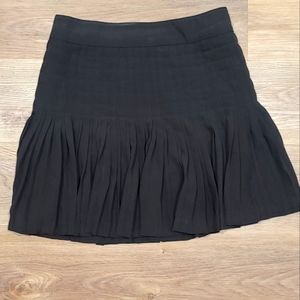 J Crew pleated black skirt